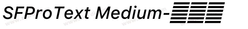 SFProText Medium字体转换